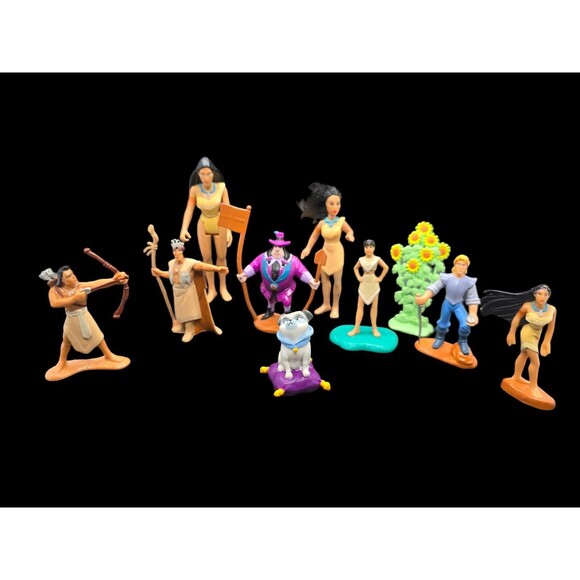 Indians Pvc Disney | Toys | Lot Of 9 Disneys Pocahontas Mini Pvc Figures ...
